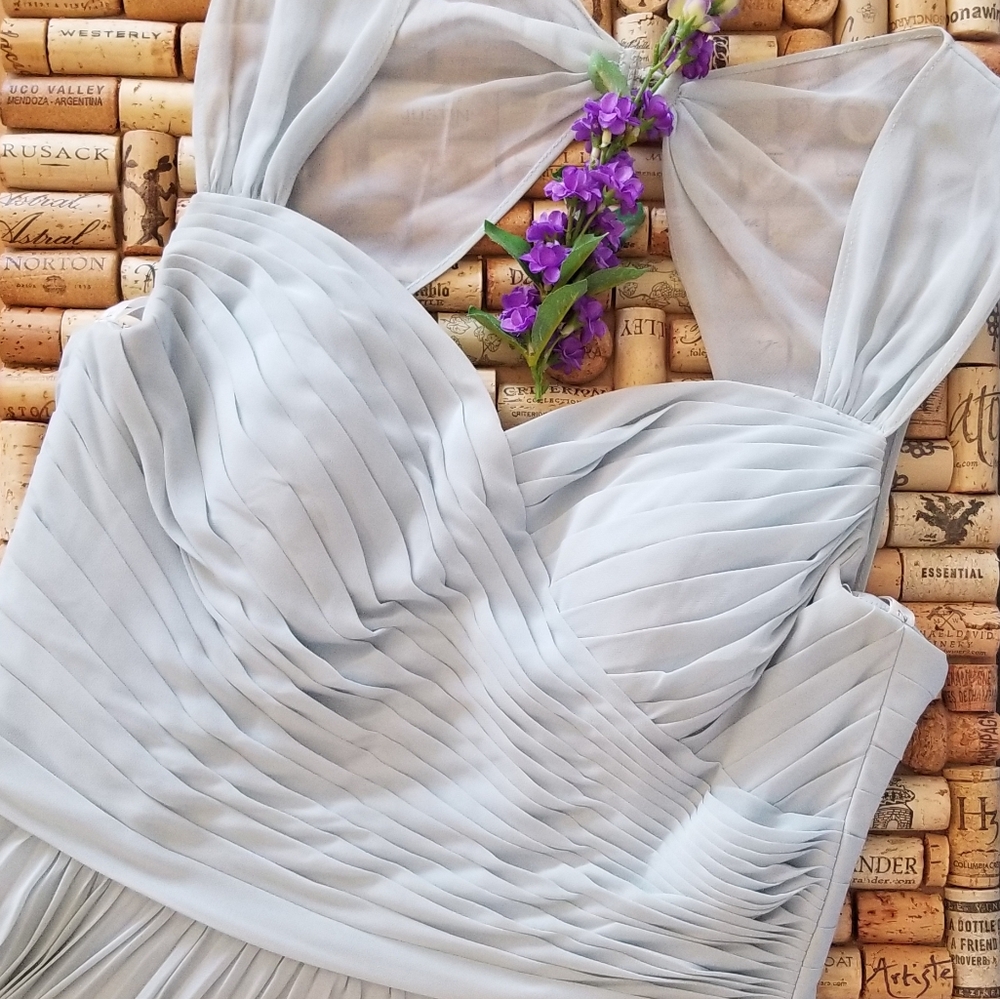 Azazie Bridesmaid/Wedding Guest Dress in Mist (Light Blue) A8